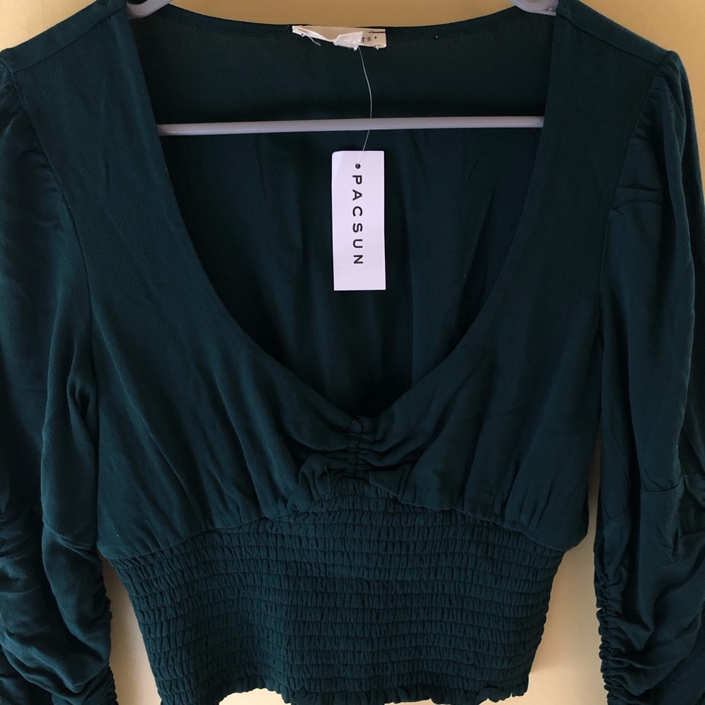 Dark green PacSun blouse!